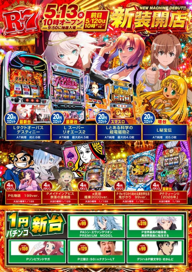 ＰＡＣＨＩＮＫＯ　Ｒ7の最新情報画像
