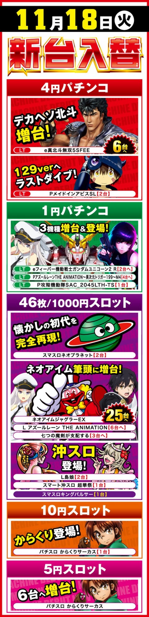 楽園南越谷店の最新情報画像