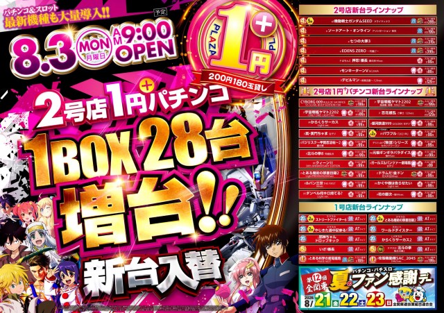 パチンコプラザ袖師店の最新情報画像