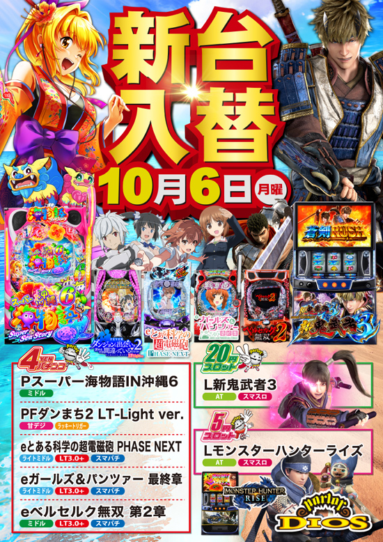新台入替