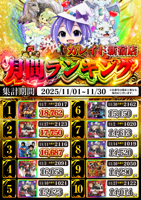 カレイド新宿店の最新情報画像