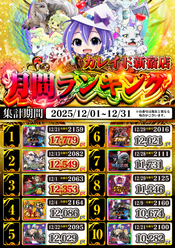 カレイド新宿店の最新情報画像