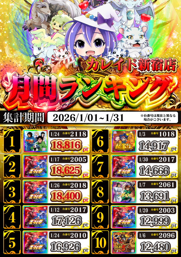 カレイド新宿店の最新情報画像