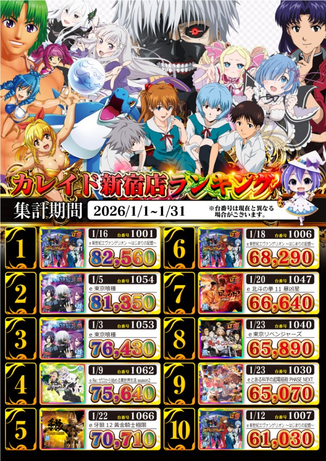 カレイド新宿店の最新情報画像