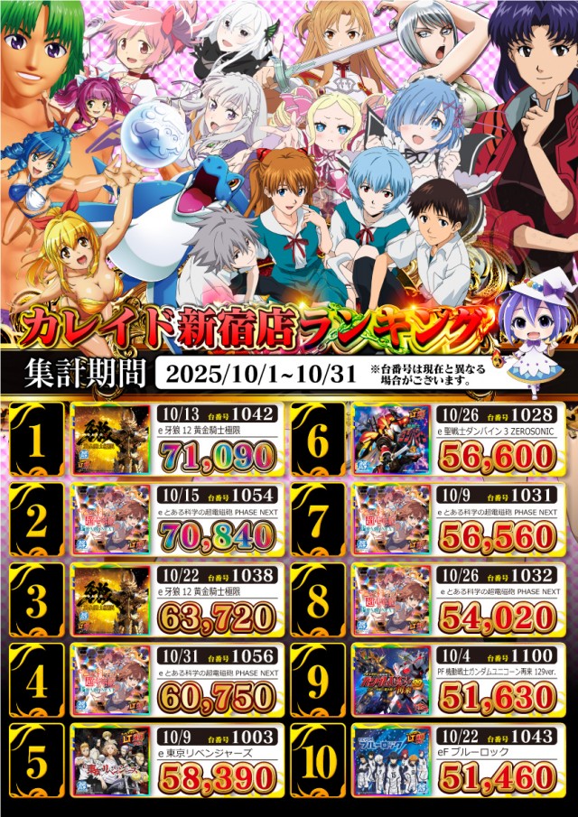 カレイド新宿店の最新情報画像