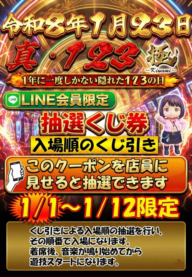 パチンコ1.2.3の最新情報画像