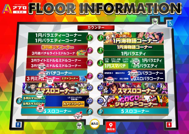 ホールマップ配置図