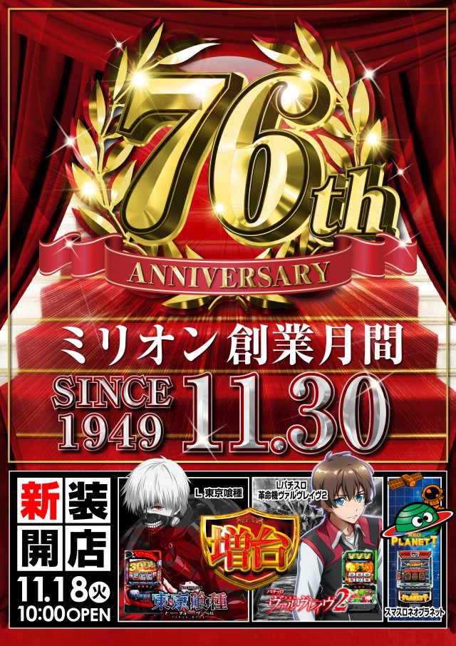 ミリオン石神井公園店 スロット館の最新情報画像