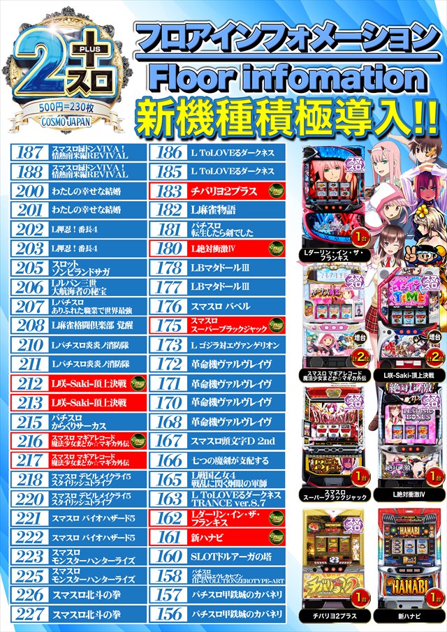 コスモジャパン三谷店の最新情報画像