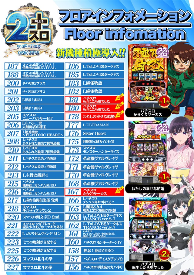 コスモジャパン三谷店の最新情報画像