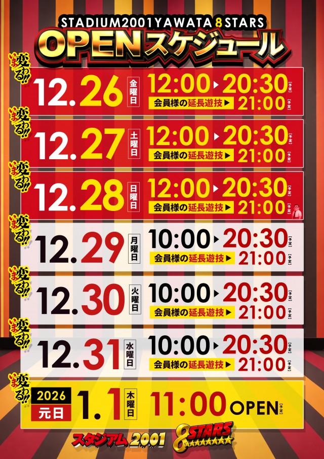 スタジアム2001京都八幡店の最新情報画像