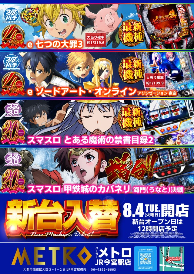 パーラーメトロJR今宮駅店の最新情報画像