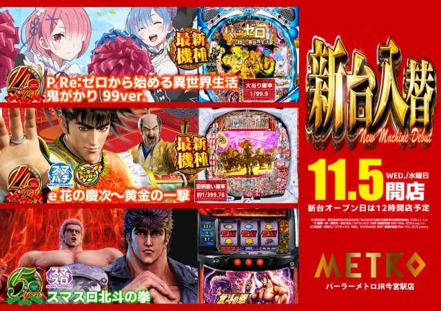 パーラーメトロJR今宮駅店の最新情報画像