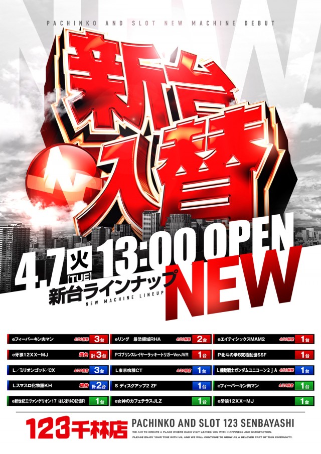 123千林店の最新情報画像