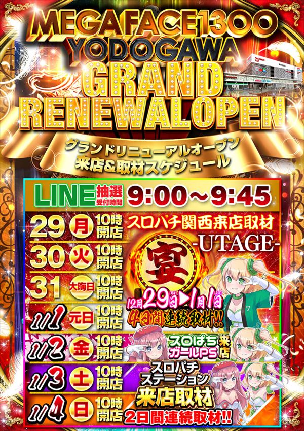 メガフェイス1300淀川の最新情報画像