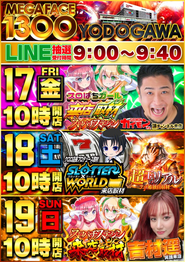メガフェイス1300淀川の最新情報画像
