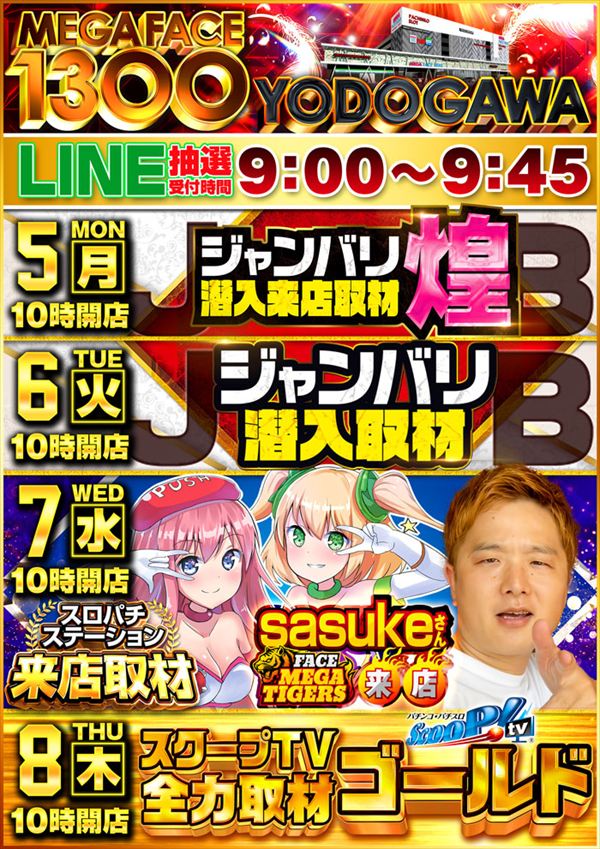メガフェイス1300淀川の最新情報画像