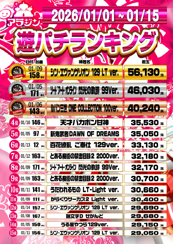 新宿アラジンの最新情報画像