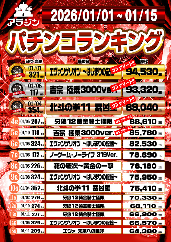 新宿アラジンの最新情報画像