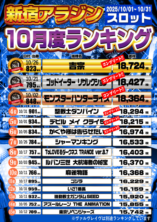 新宿アラジンの最新情報画像
