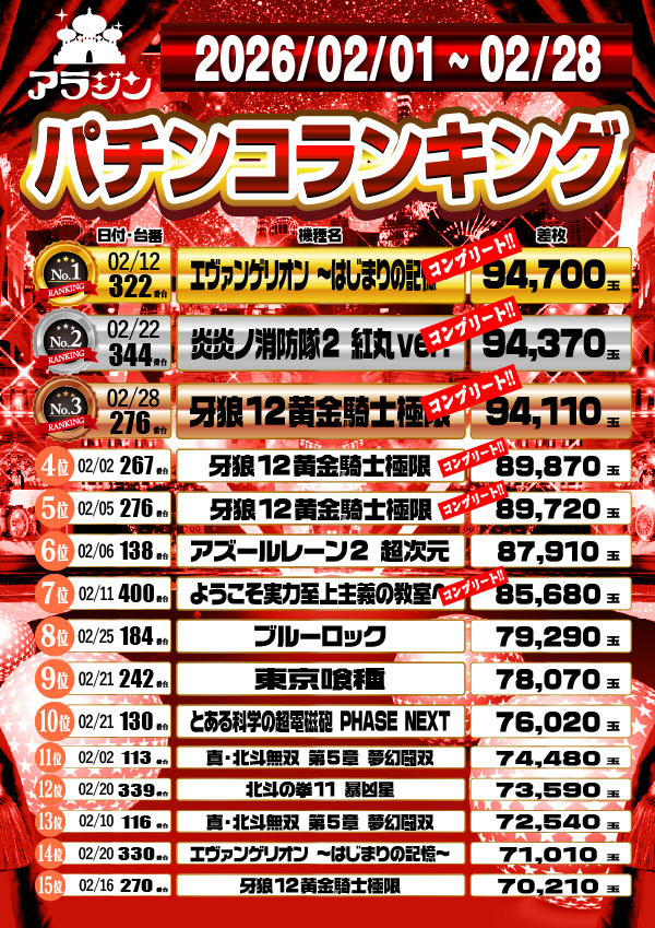 新宿アラジンの最新情報画像