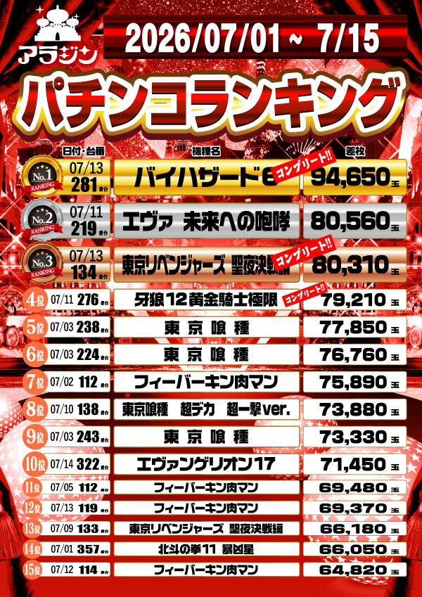 新宿アラジンの最新情報画像