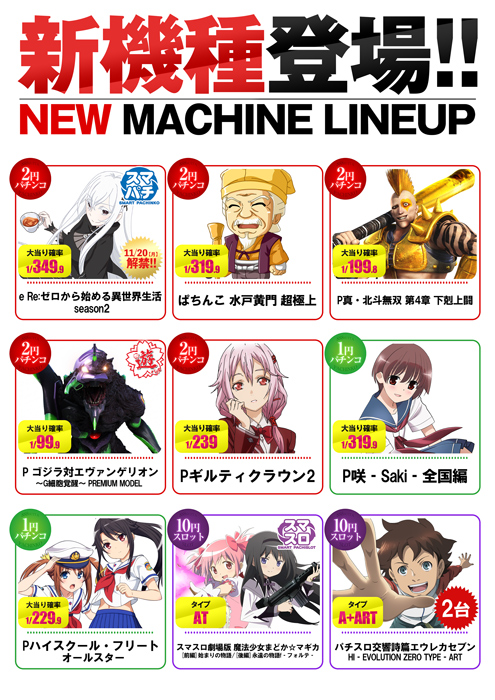 新機種ラインナップ