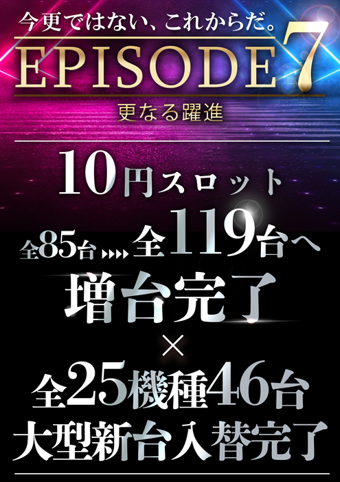 スロット増台完了