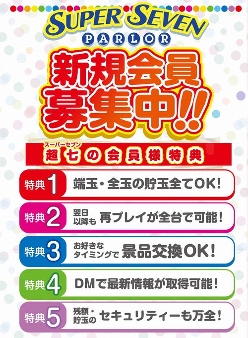 パーラースーパーセブン西八王子店の最新情報画像