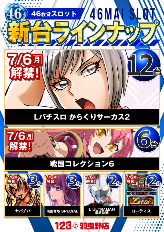 １２３＋Ｎ羽曳野店の最新情報画像