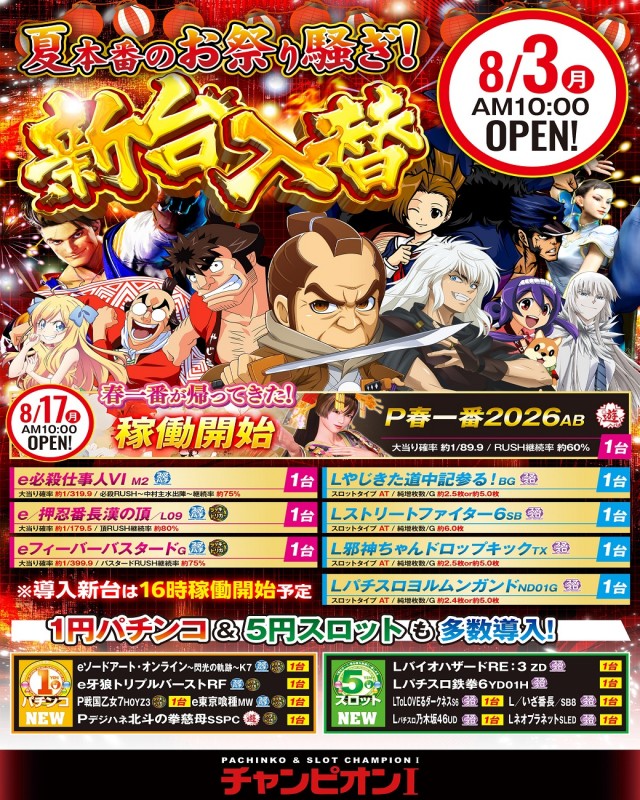 チャンピオン Ⅰの最新情報画像