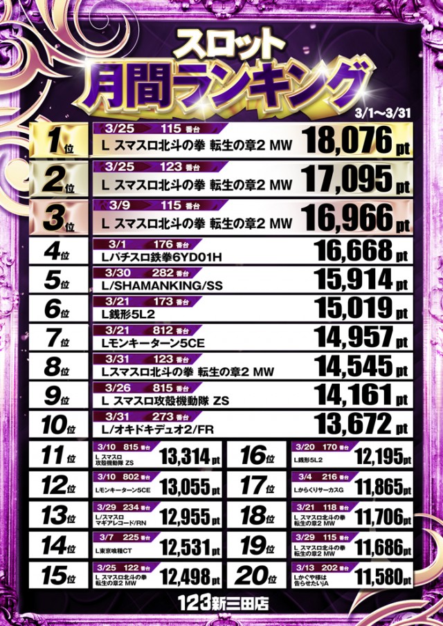 123新三田店の最新情報画像