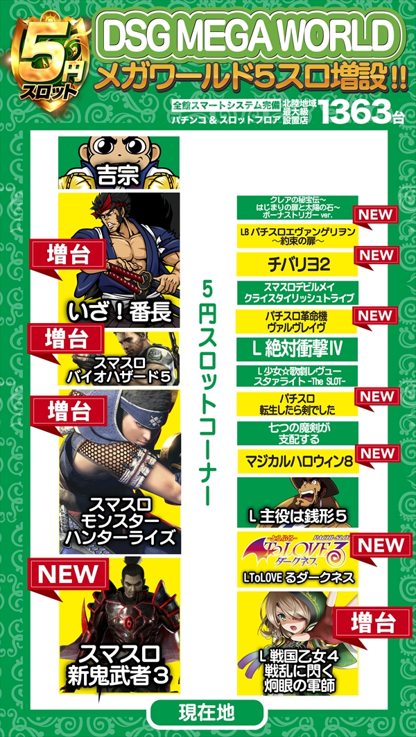 DSG MEGA WORLDの最新情報画像