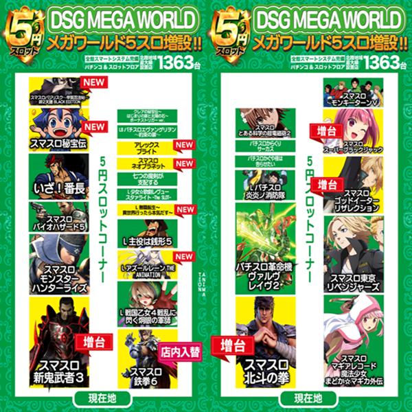 DSG MEGA WORLDの最新情報画像