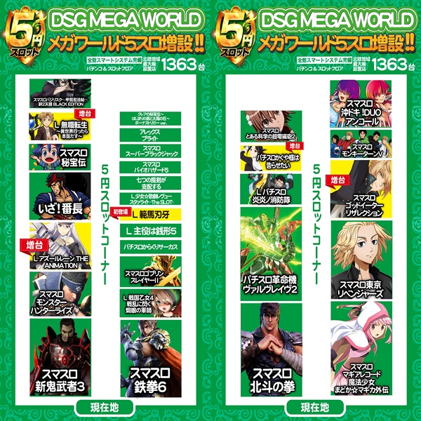 DSG MEGA WORLDの最新情報画像