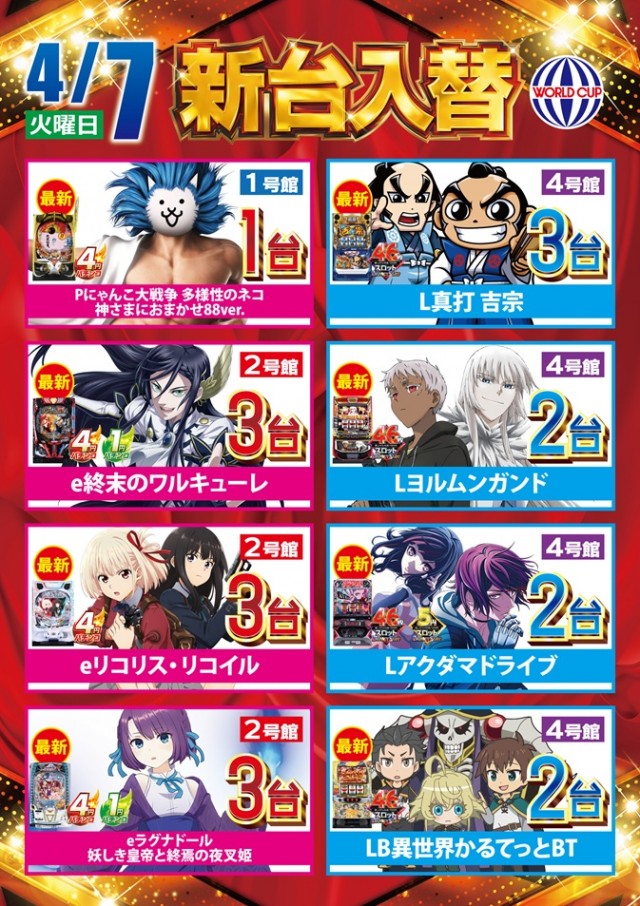 グランワールドカップ鳥取駅前店の最新情報画像