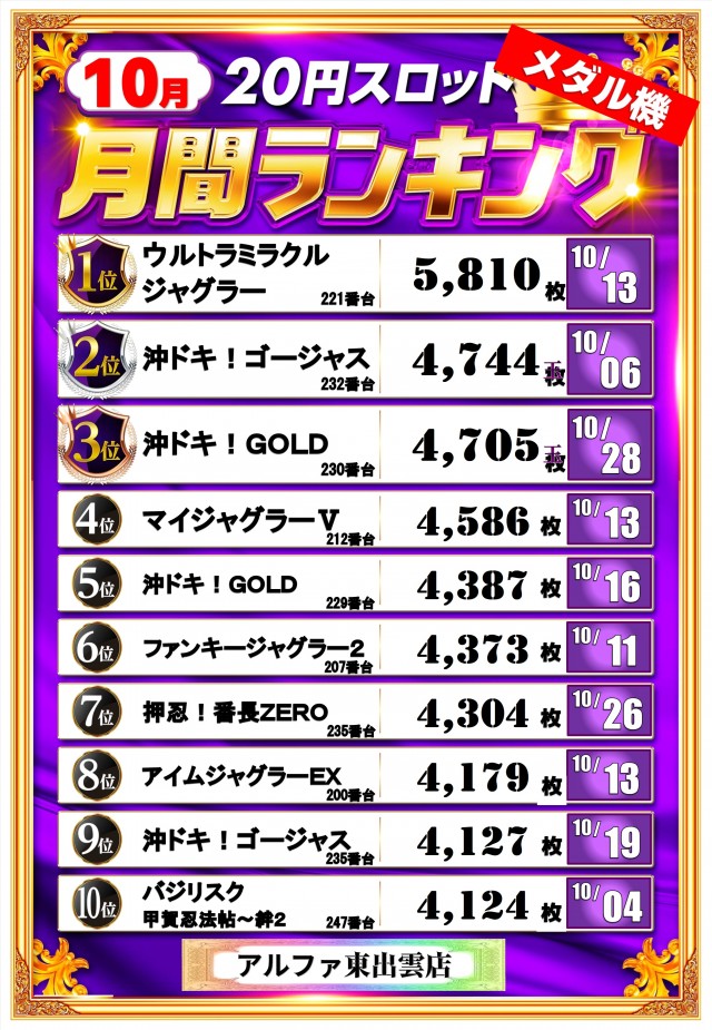 アルファ東出雲店の最新情報画像