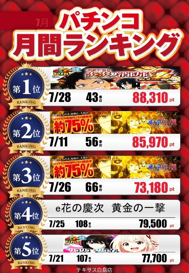 テキサス白島店の最新情報画像
