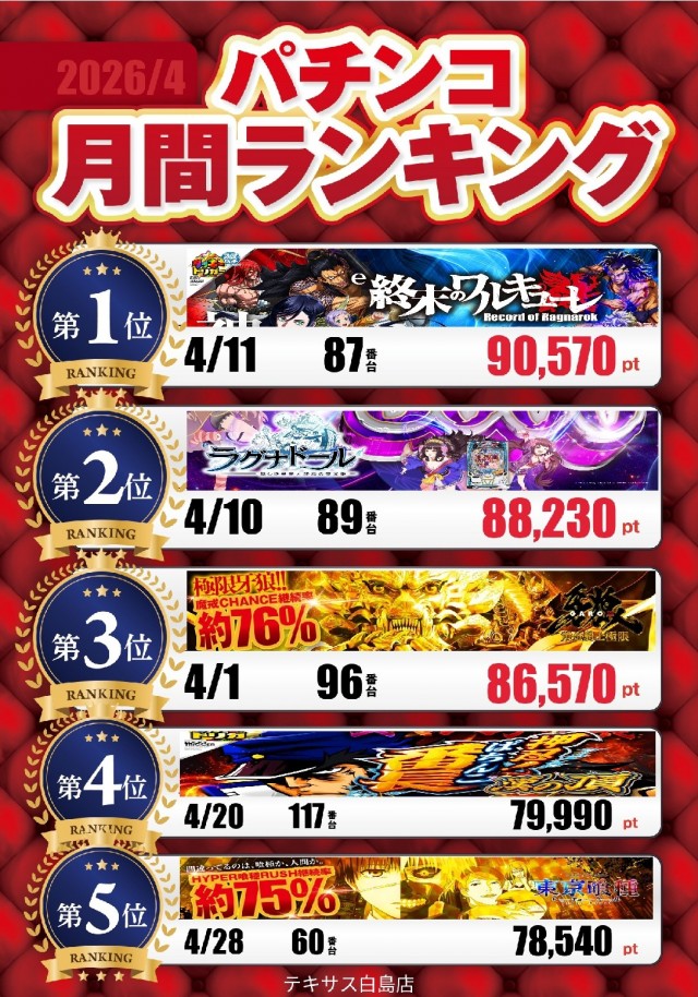 テキサス白島店の最新情報画像
