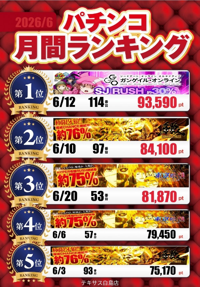 テキサス白島店の最新情報画像