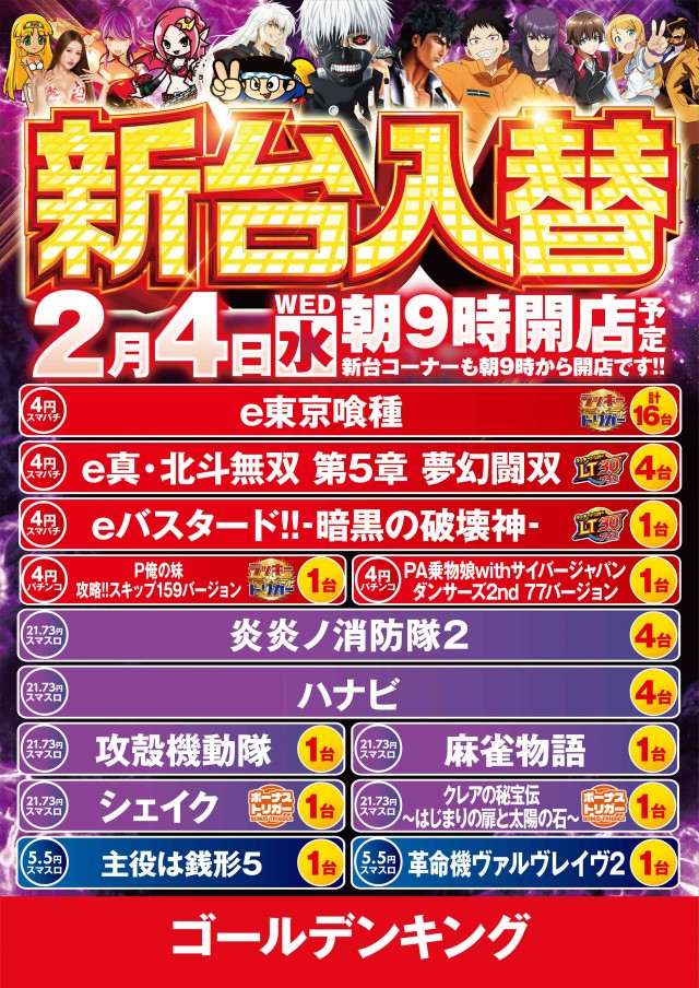 パチンコ ゴールデンキングの最新情報画像