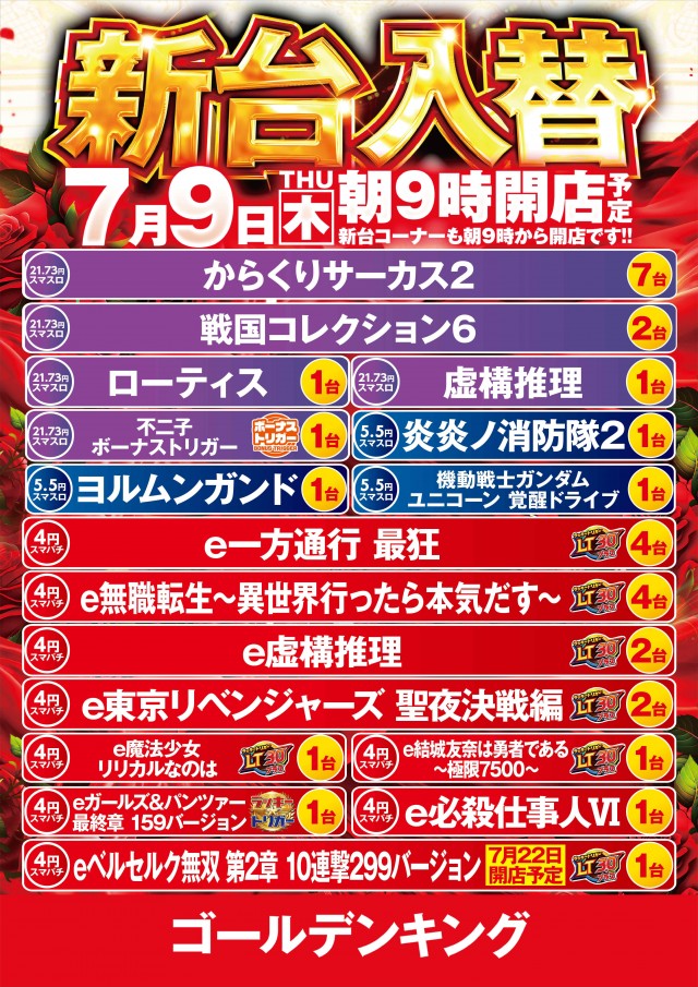 パチンコ ゴールデンキングの最新情報画像