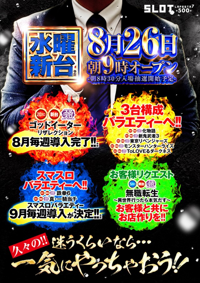 ラ・フェスタ5 & スロット7の最新情報画像