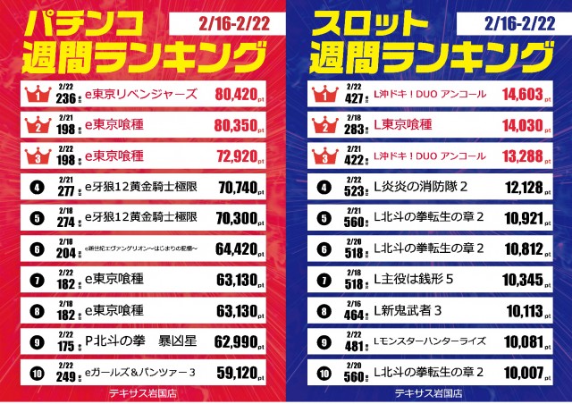 テキサス岩国店の最新情報画像