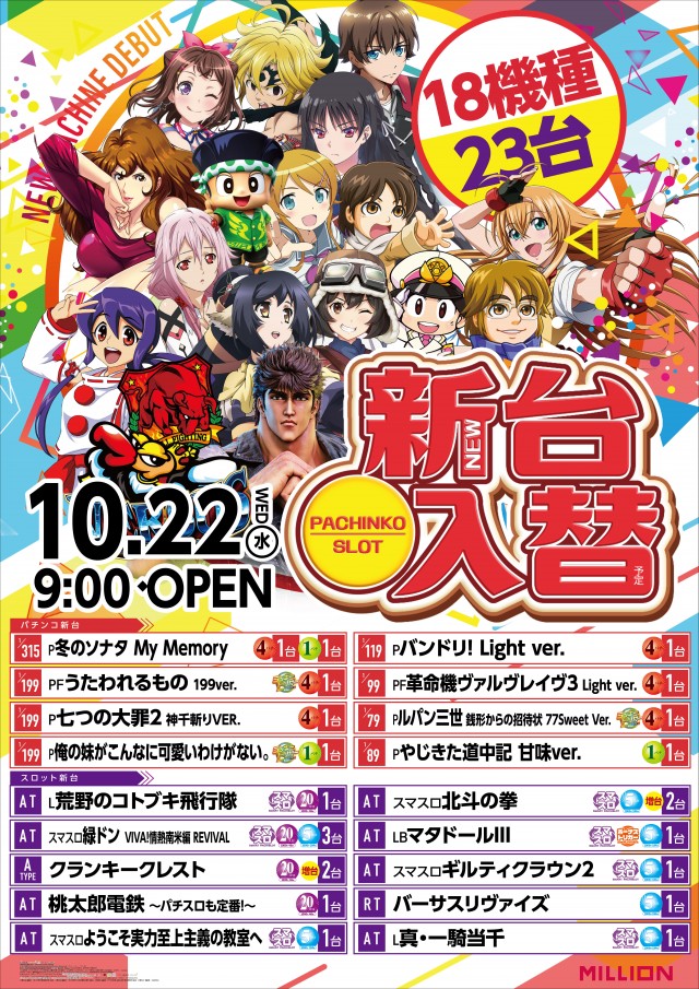 ミリオン高松東店の最新情報画像