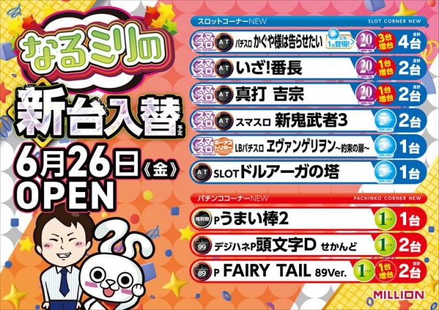 ミリオン鳴門店の最新情報画像