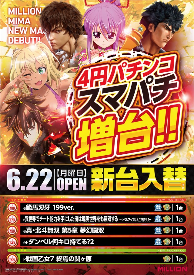 ミリオン美馬店の最新情報画像