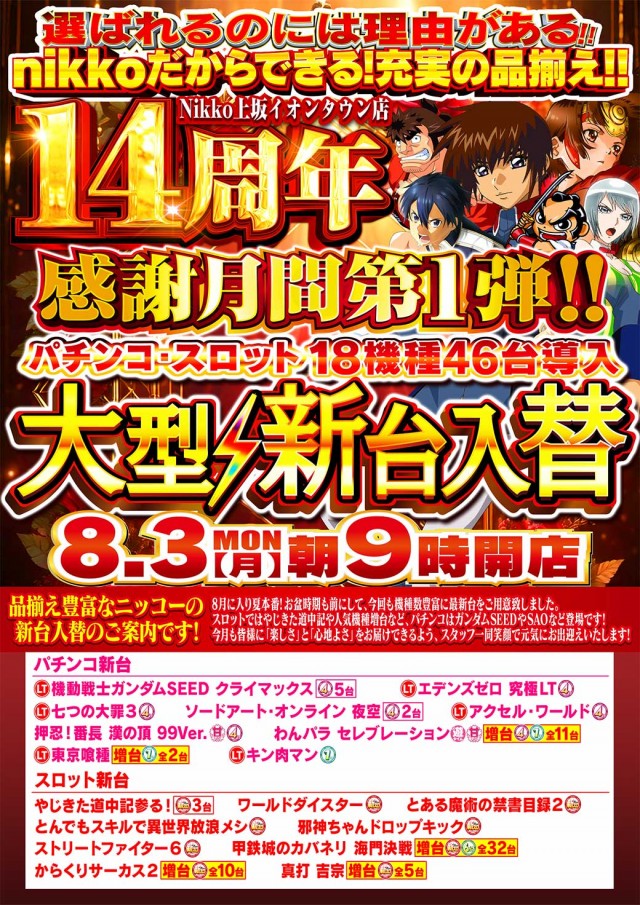 Nikko上板イオンタウン店の最新情報画像