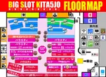 ビッグスロット北五条店のフロアマップ1