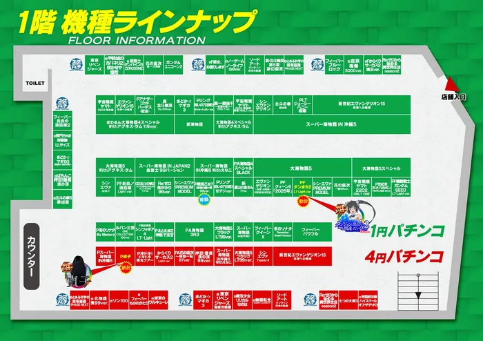 BEAM新井薬師のフロアマップ1